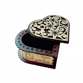 باکس طلا و جواهر طرح قلب آویسا